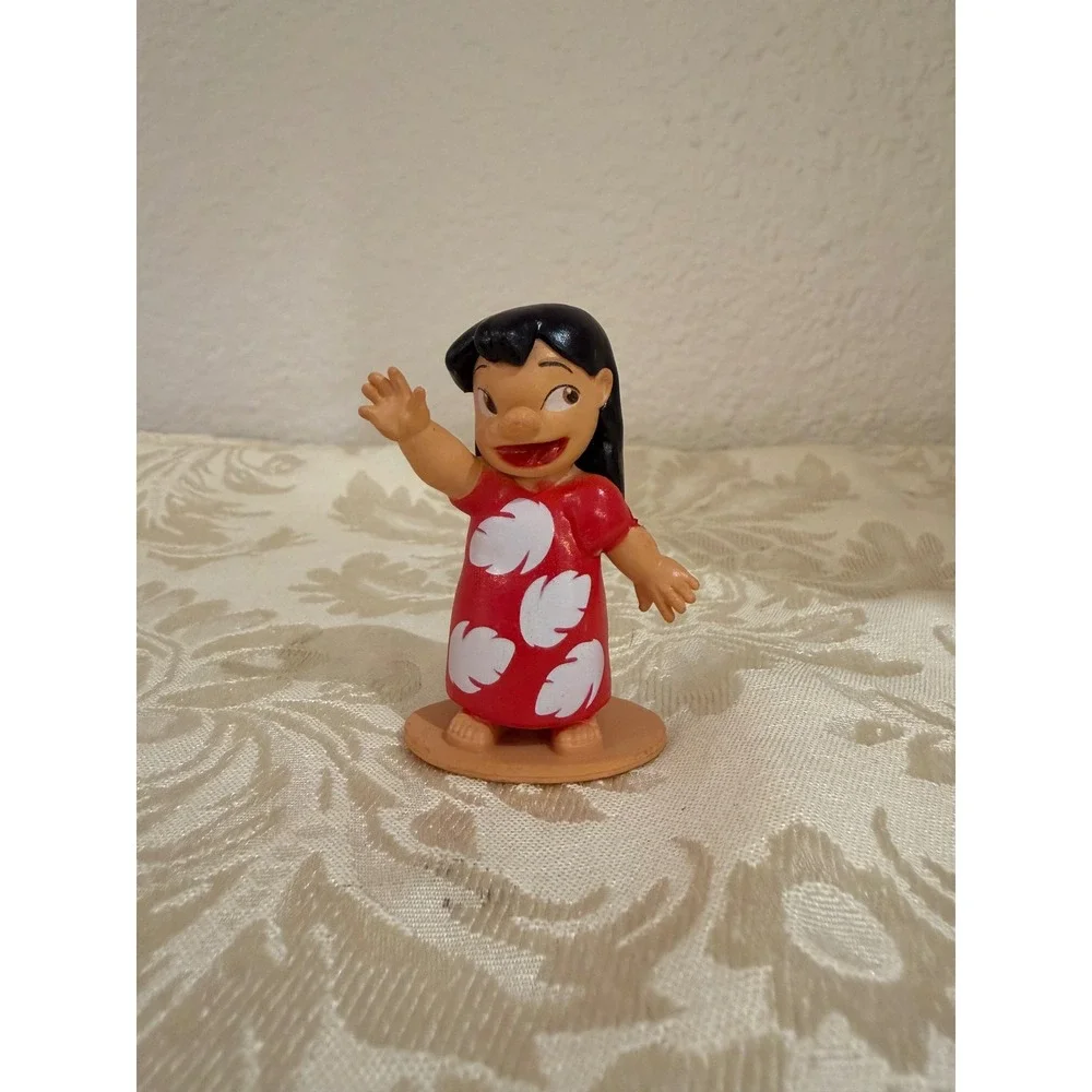 Disney Lilo and Stitch Mini Figure Lot 10pc Lilo Angel Scrump Hula Guitar PJs